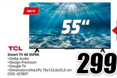 TCL - Smart Tv 4k 55P6K