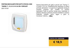 Ferplast - Portina Basculante Per Gatti E Piccoli Cani 
