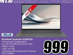 Asus - Notebook Zenbook UX3407QA