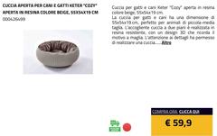 Keter - Cuccia Aperta Per Cani E Gatti 