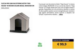 Keter - Cuccia Per Cani Da Esterno 