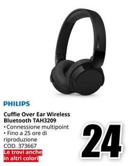 Philips - Cuffie Over Ear Wireless Bluetooth TAH3209