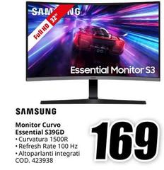 Samsung - Monitor Curvo Essential S39Gd