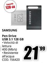 Samsung - Pen Drive Usb 3,11 128 Gb