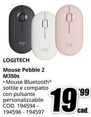 Logitech - Mouse Pebble 2 M350s