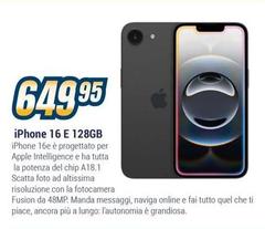 Apple - iPhone 16 E 128GB 