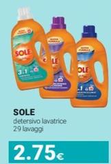 Sole - Detersivo Lavatrice 29 Lavaggi