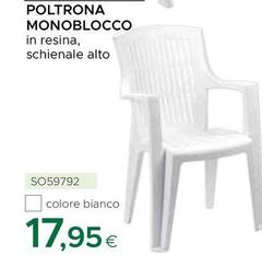 Poltrona Monoblocco