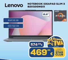 Lenovo - Notebook Ideapad Slim 3 82XQ00NGIX