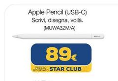 Apple - Pencil (usb-c) Scrivi, Disengna, Voilà.