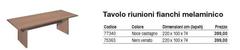 Tavolo Riunioni Fianchi Melaminico