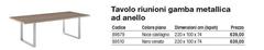 Tavolo Riunioni Gamba Metallica Ad Anello