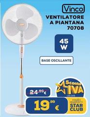 Vinco - Ventilatore A Piantana 70708