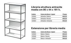 Libreria Struttura Antracite Media 