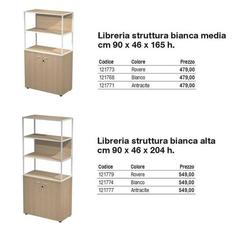 Libreria Struttura Bianca Media