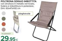 Poltrona Sdraio Imbottita