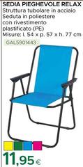 Sedia Pieghevole Relax