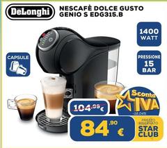 De Longhi - Dolce Gusto Genio S Edg315.b