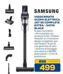 Samsung - Vs20c9554tk Scopa Elettrica Jet 95 Complete Extra - Satin Black