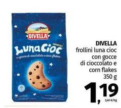 Divella - Frollini Luna Cioc Con Gocce Di Cioccolato E Corn Flakes
