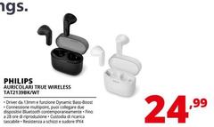 Philips - Auricolari True Wireless TAT2139BK/WT