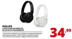 Philips - Cuffie Over Ear Wireless Bluetooth TAH5209BK/WT