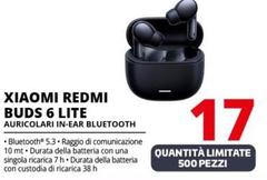 Xiaomi - Redmi Buds 6 Lite Auricolari In-Ear Bluetooth