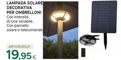 Lampada Solare Decorativa Per Ombrelloni