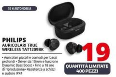 Philips - Auricolari True Wireless TAT1209BK 