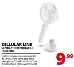 Cellularline - Ventilato Reportatile Portable