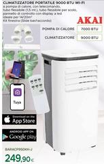 Akai - Climatizzatore Portatile 9000 Btu Wi-Fi 