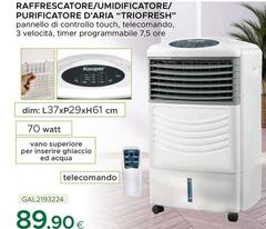 Kooper - Raffrescatore/Umidificatore/Purificatore D'aria 