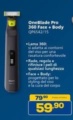 Oneblade Pro 360 Face + Body Qp6542/15