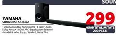 Yamaha - SR-B40A Nero 2.1 Canali 200 W