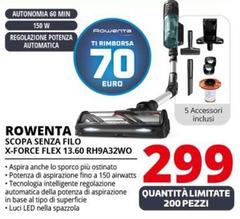 Rowenta - Scopa Senza Filo X-Force Flex 13.60 RH9A32WO 