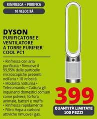 Dyson - Purificatore E Ventilatore A Torre Purifier Cool PC1