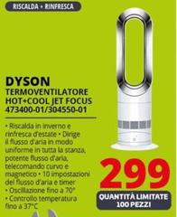 Dyson - Termoventilatore Hot+Cool Jet Focus 4473400-01/304550-01
