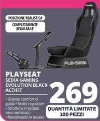 Playseat - Sedia Gaming Evolution Black Actifit