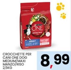 Purina - Crocchette Per Cani One Dog Medium/Maxi Manzo/Riso