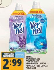 Vernel - Ammorbidente Concentrato Red Rose