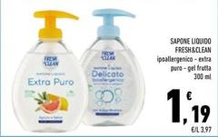 Fresh & Clean - Sapone Liquido