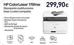 HP - Color Laser Stampante Multifunzione 179fnw, Stampa, Copia, Scansione, Fax, Scansione Verso PDF