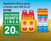 Autan - Repelente Attiva Spray O Family Care