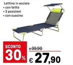 Lettino In Acciaio
