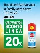 Autan - Repelenti Active Vapo O Family Care Spray