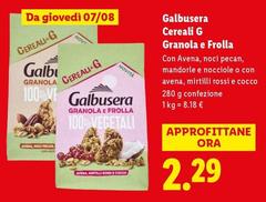 Galbusera - Cereali G Granola E Frolla