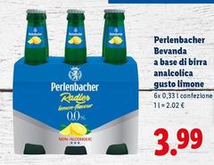 Perlenbacher - Bevanda A Base Di Birra Analcolica Gusto Limone