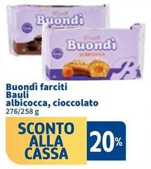 Bauli - Buondì Farciti Albicocca, Cioccolato