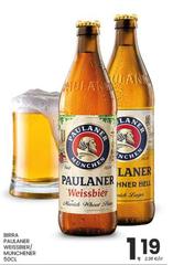 Paulaner - Birra Weissbier/Pulsaner/Pulsanner Munchener
