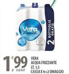 Vera - Acqua Frizzante Lt. 1,5 Cassa X 4+2 Omaggio